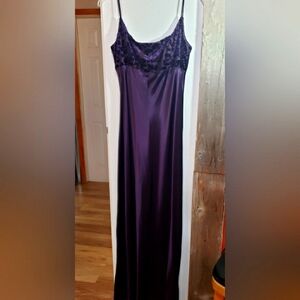 Y2k Velvet Dark Purple  Long,maxi,slip Dress,satin romantic Goth,elegant Sexy